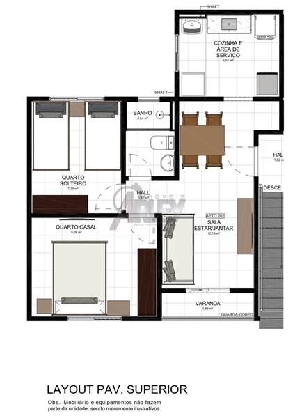 Apartamento, 2 quartos - Foto 6