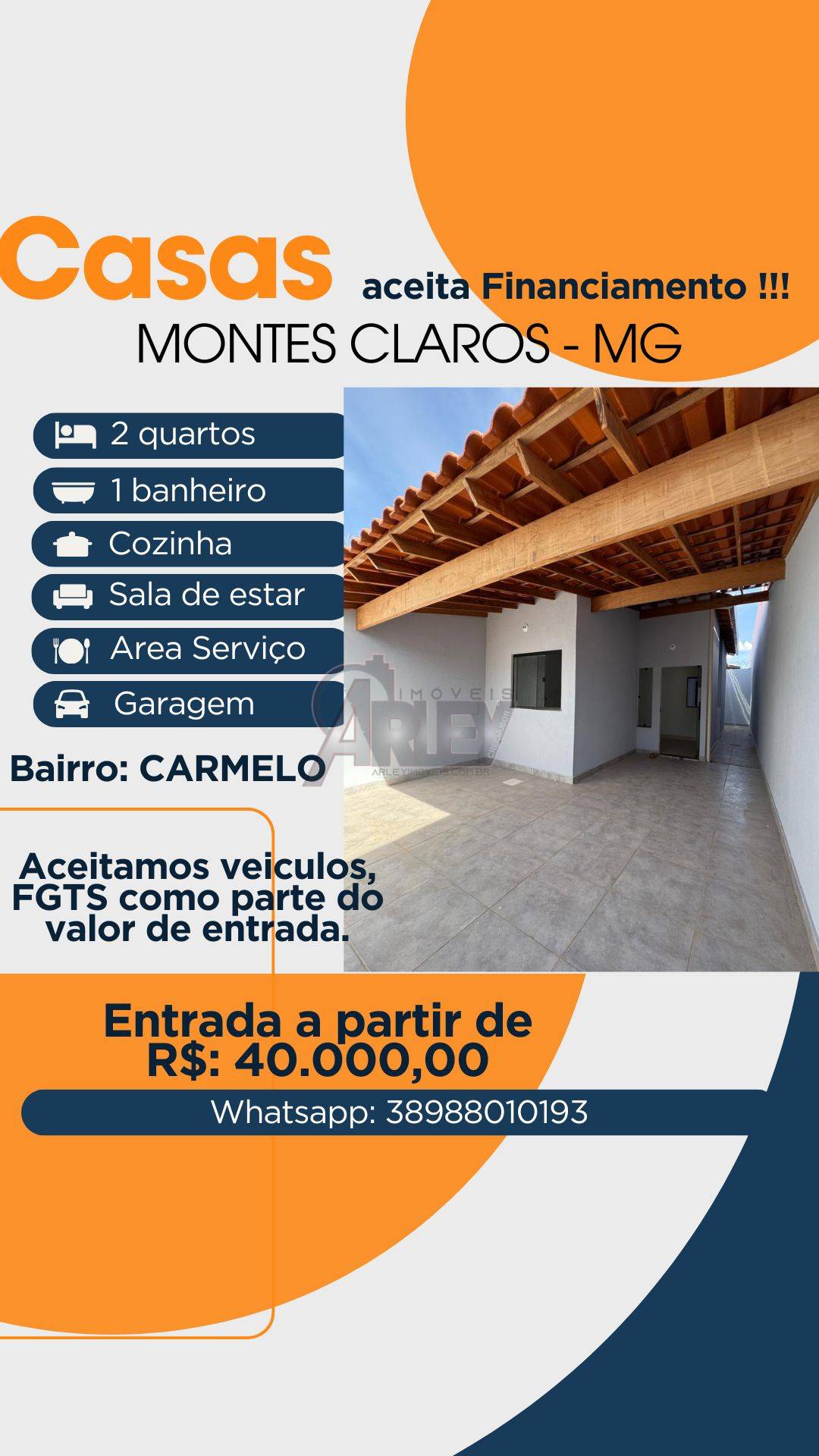 Casa, 2 quartos, 55 m² - Foto 2