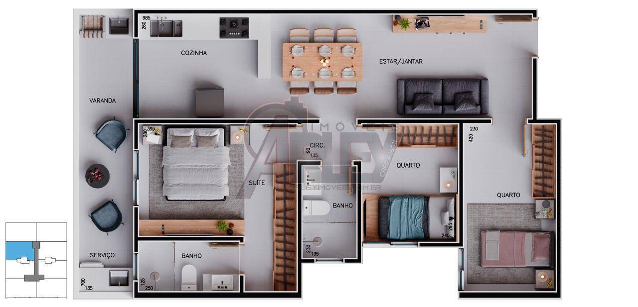 Apartamento, 3 quartos - Foto 5